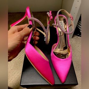 Hot Pink Ankle Strap Pump by Badgley Mischka — Brand News, Never Worn!